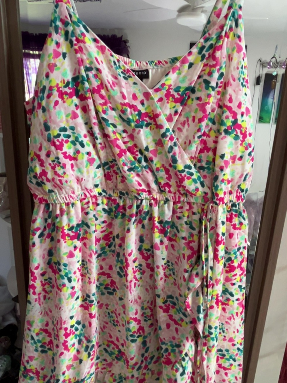 TORRID Candy Confetti Surplice Romper